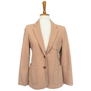 Vintage 90s Y2K The F.L. Collection Wool Blend Blazer Preppy Classiccore Size 12